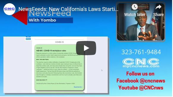 NewsFeeds: New California’s Laws Starting Jan 01 2021