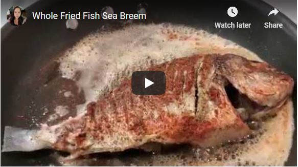 Whole Fried Fish Sea Breem