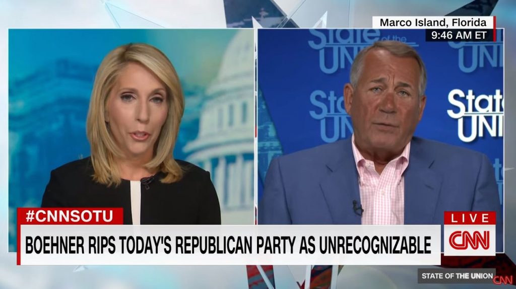 Boehner: ‘Republicans have to go back to being Republicans’