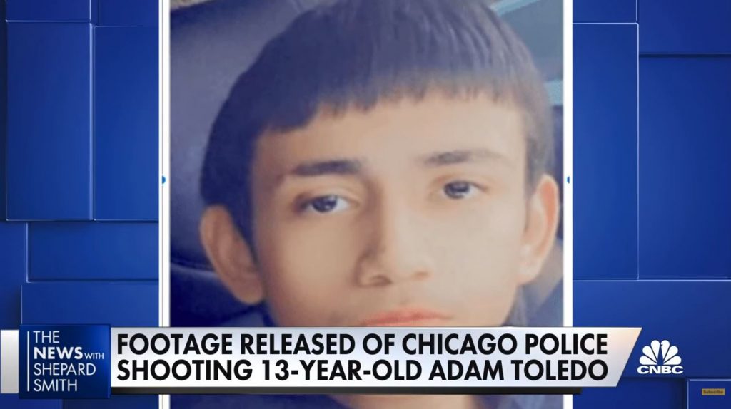 Chicago officials release footage of police shooting of 13-year-old Adam Toledo